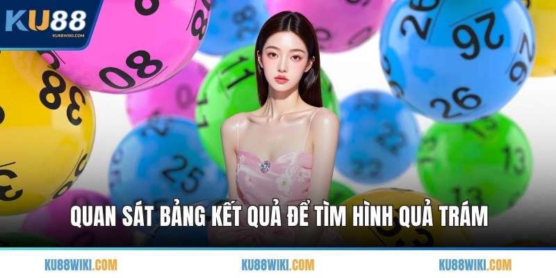 Quan sát bảng kết quả để tìm hình quả trám